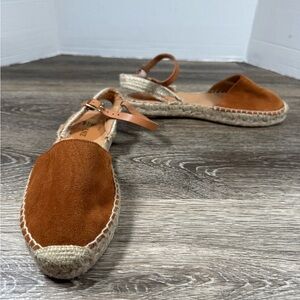 Casa Hernanz Sandals Women's 38 Brown/Camel Leather Handmade Spain Espadrille